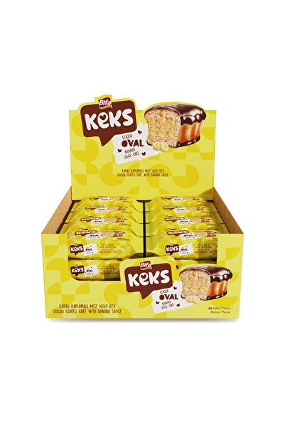 BİFA KEKS Oval Kek Muzlu 45 gr x 24 Adet