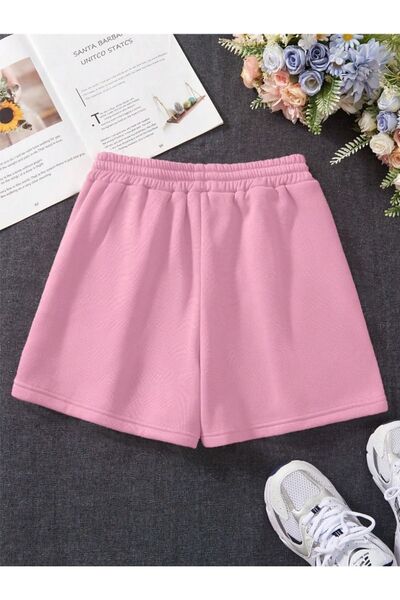 MEİLİFENG Unisex Women's/Men's Solid Color Short Combed Cotton Shorts