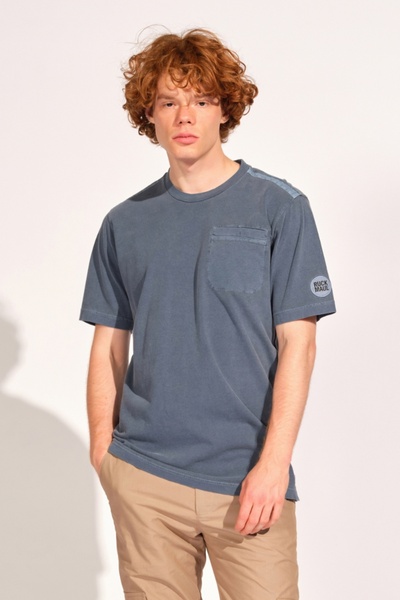 Ruck & Maul Koyu Mavi Erkek Tişört