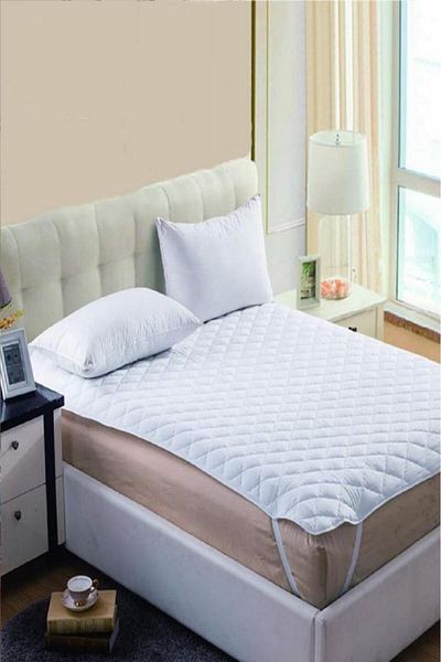mycey Mattress Protector Quilted 150x200 Cm Double Bed Sheet with Corner Elastic