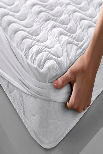 Derbey 150X200 cm Liquid-Proof Fitted Quilted Mattress Protector Double Size Mattress Protector