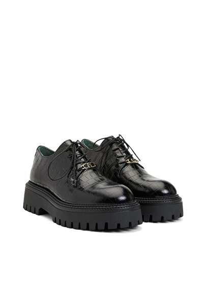 George Hogg Siyah Icons Kadın Loafer