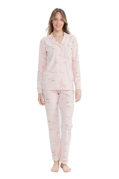 U.S. Polo Assn. Us Polo Assn. 17121 - Star Patterned Long Sleeve Shirt and Pajama Set