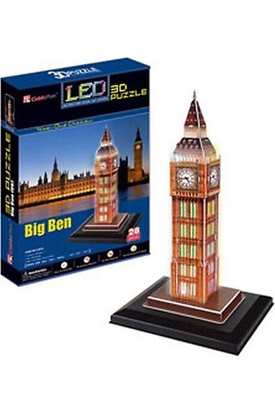 Cubic Fun CubicFun 3D 28 Piece Puzzle Big Ben Clock Tower - UK (Led Light)