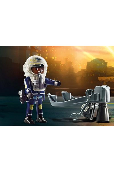 Playmobil 70782 City Action - Police Flying Backpack and Boots, Fun Creative Pretend Play