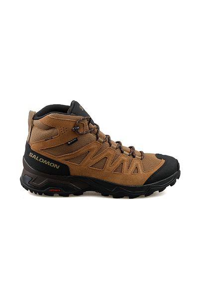 Salomon Men's Outdoor Boots - X Ward Leather Mid, Gore-Tex Waterproof, Sand Color
