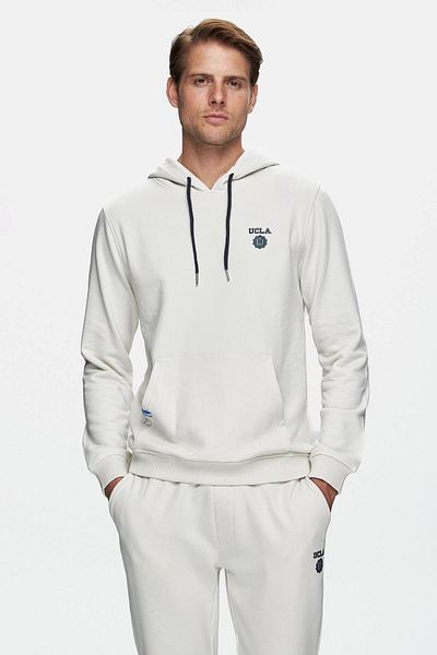 UCLA Nevada Beige Men's Sweatshirt - Hooded, Printed, Standard Fit