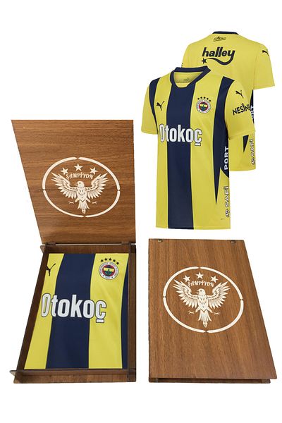 Fenerbahçe 2024/2025 New Season Gift Wooden Box - Barred Jersey