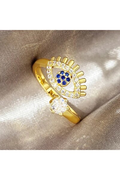 VİYA Occhi الزركون حجر عين الشر حبة منقوشة الدائري