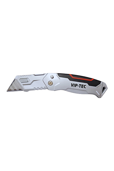 viptec VIP-TEC VT875157 Profesyonel 2 Kademeli Katlanır Metal Maket Bıçağı