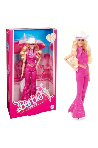 Barbie Movie - Pembe Kovboy Kıyafetli Bebek Oyuncak HPK00