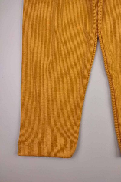Peki 5-Piece Stretchy Corded Cotton Polyester Pajamas Set for Baby Girl - Solid Leggings, Single Bottom Pants
