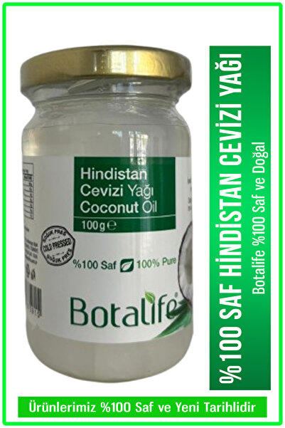 Botalife Hindistan Cevizi Yağı 100ml %100 Saf (Katkı İçermez ve Seyreltilmemiş)
