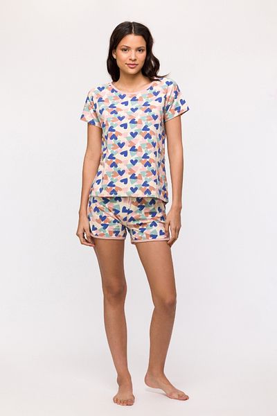 Woody Women's Pajamas-Bzg - 967-Heart Printed