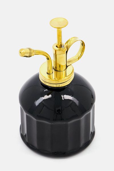 Modern Sprout Glass Brass Mister , Black