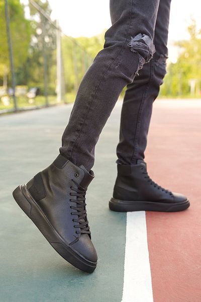 Riccon Men's Black Black Boots0012176