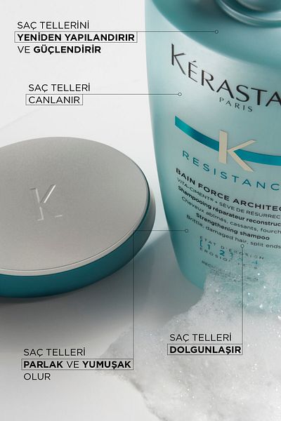 Kerastase Șampon reparator Resistance Bain Force Architecte pentru păr slab și deteriorat 250 ml
