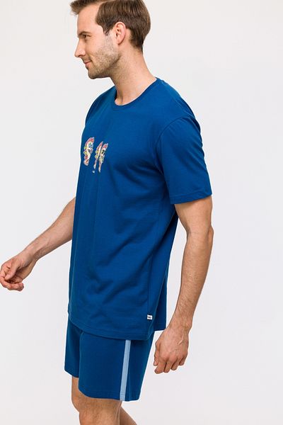 Woody Ανδρικές πιτζάμες-Pus - 843-Navy Blue