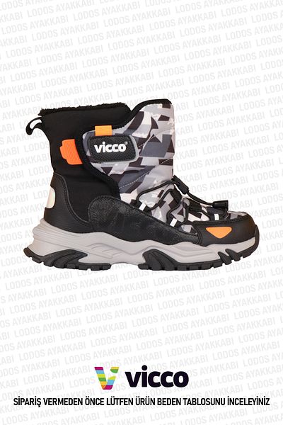 Vicco Alesta Model Lightweight Orthopedic Boy Black Boots