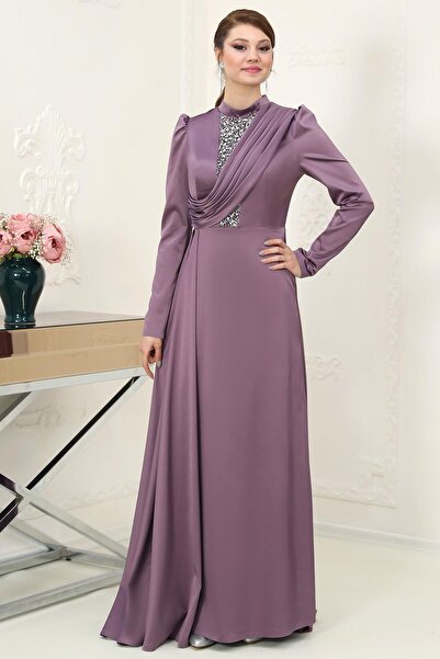 Esilanur Zen Tesettür Abiye Lavanta