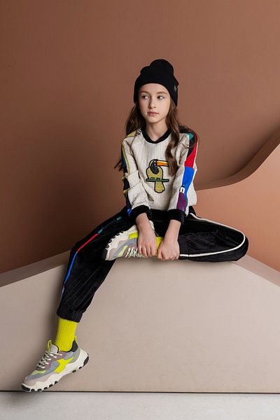 HAUSEkids Κοστούμι αθλητικής φόρμας για κορίτσια 4-12 ετών Parrot Figure - Μαύρο
