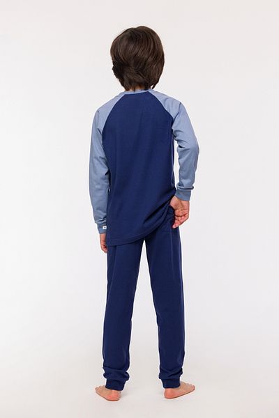 Woody Ανδρικές πιτζάμες Navy Blue - 889-plk
