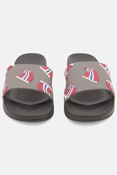 Nordland Men Slip On Brand Logo Slides, Black