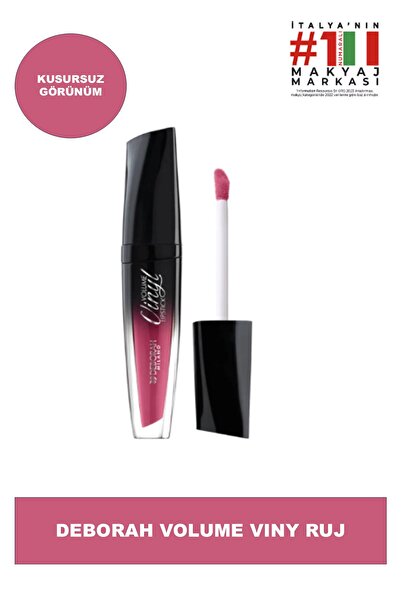 Deborah Milano Volume Vinyl Lipstick N.04 Pembe Likit Ruj