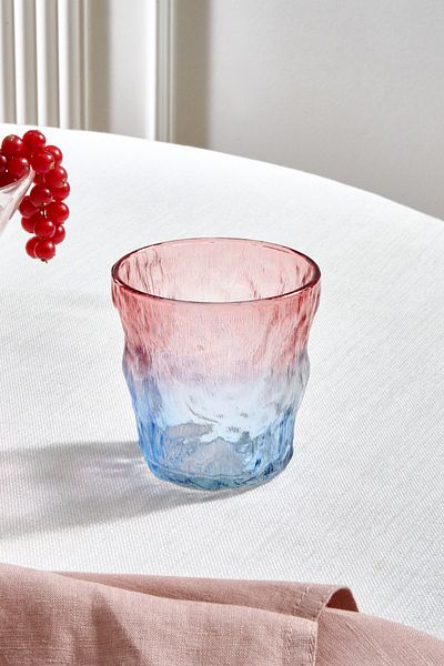Karaca Glacier 287 ml Water Glass - Blue Pink