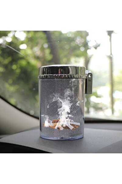 Home Araba renkli led ışıklı dekoratif küllük araç içi bardak küllük ofis ev ...