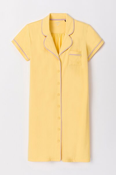 Woody Kadın Gecelik-Nıs - 607-Sarı