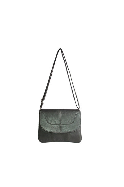 Dericlub 2034L Real Leather Women's Crossbody Bag Green