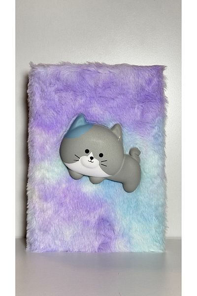 Bonjour Caiet moale și moale cu dungi Sanrio cu pene de pluș și fructe în relief