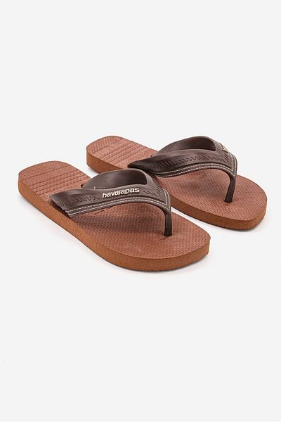 Havaianas شبشب رجالي بشعار العلامة التجارية الهجين، لون صدئ