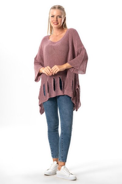 Eliş Şile Bezi Truvakar Kol Özden Sonbahar ve Kışlık Otantik Salaş Triko Bluz...