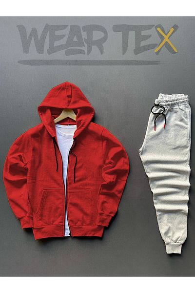 WEARTEX 3-Piece Unisex Jacket - T-Shirt - Tracksuit Set