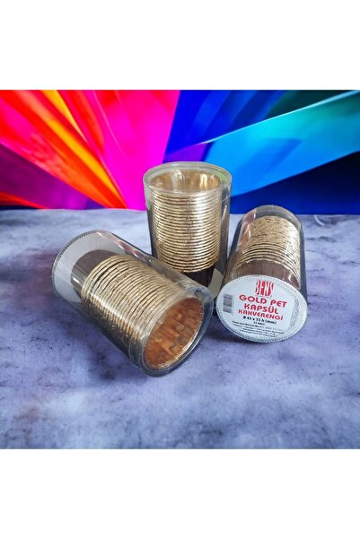 BENS GOLD PET KAPSÜL (43x35) KAHVERENGİ ASETATLI 25'Lİ