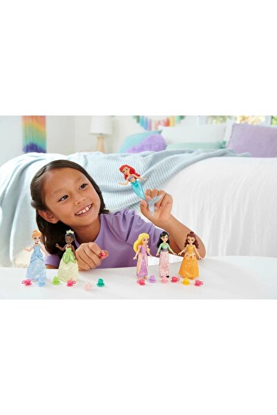 mattel Disney Prenses Bebekleri 6'lı Set, 3 yaş ve üzeri, HLW91