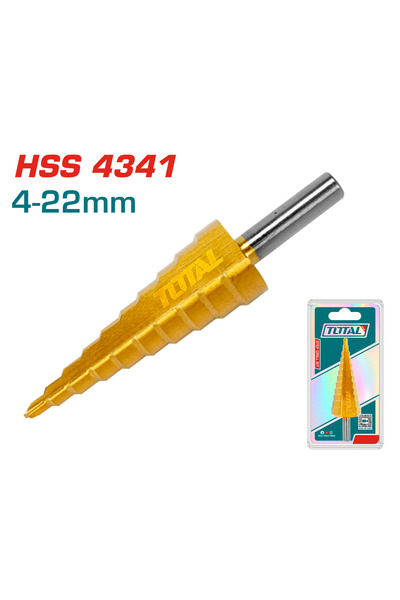 TOTAL 4-22 MM Kademeli Matkap Ucu / Kozalak Panç /Yüksek Kalite / NMS HIRDAVAT