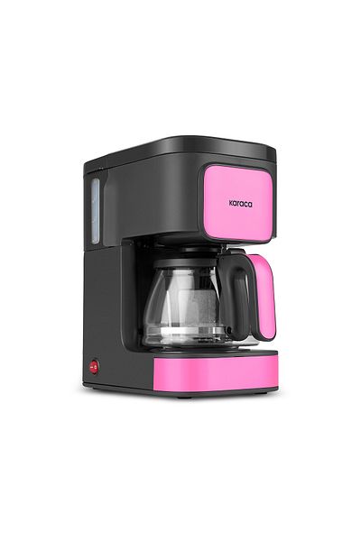 Karaca Just Coffee Aroma 2 In1 Filter Coffee and Tea Brewing Machine Raspberry Pink