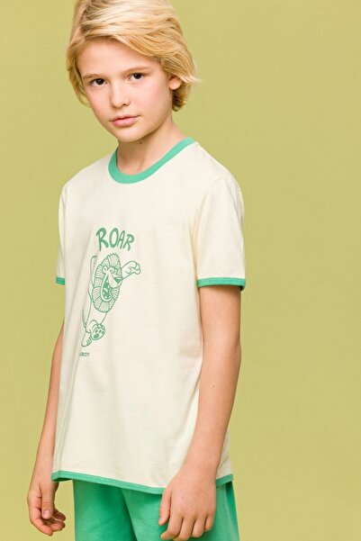 Woody 10-16 Years Boy's Pajamas-Psu - 131-Ecru