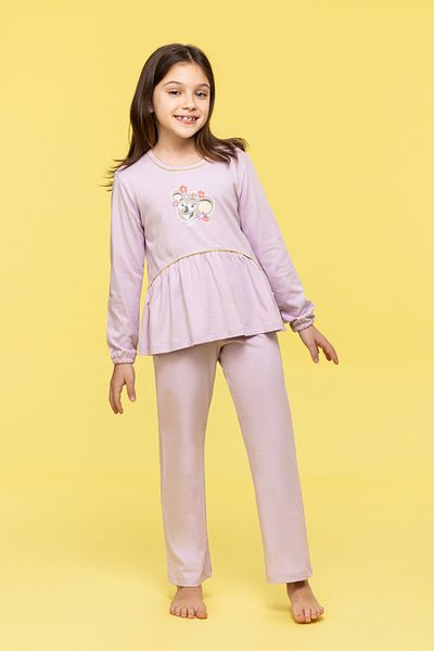 Woody 2-8 Years Girl's Pajamas-Plg - 313-Lilac