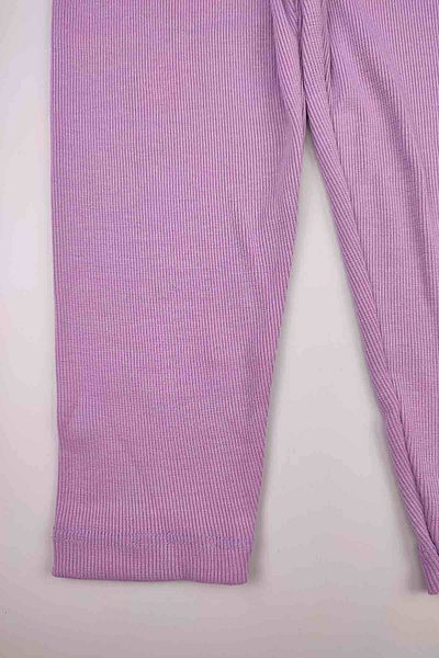 Peki 5-Piece Stretchy Corded Cotton Polyester Pajamas Set for Baby Girl - Solid Leggings, Single Bottom Pants