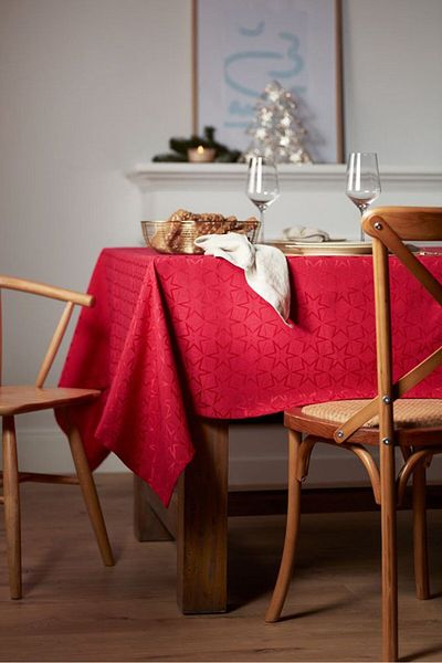 Tchibo Tablecloth Jacquard, Red