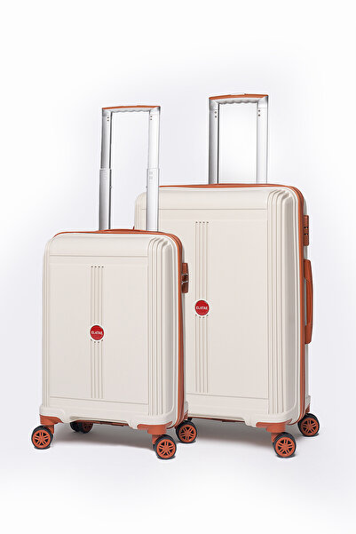 ELATAE Premium Polipropilen Kırılmaz 2'li Valiz Seti Orta Boy - Kabin Boy V303