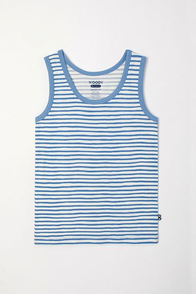 Woody 10-16 Years Old Boy Athlete-ves - 921-Sea Themed Striped Blue