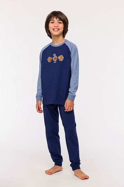 Woody Ανδρικές πιτζάμες Navy Blue - 889-plk