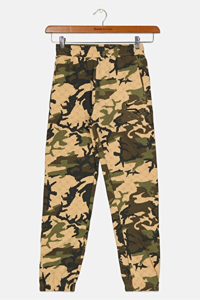 Nike بنطال رياضي للأولاد - كومبو برباط ولون زيتوني