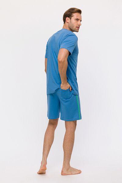 Woody Ανδρικές πιτζάμες-Pus - 825-Sea Blue