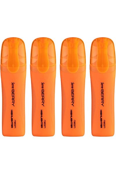 STOREMAX Ysstorex Berry Highlighter Orange Set of 4 Starcolxollection 655141